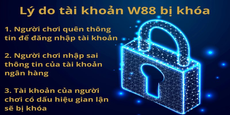 W88 Đăng Nhập- Cập Nhật Link Vào Mới Nhất 2026 4 Đôi khi tài khoản có thể bị khóa do bạn nhập sai mật khẩu trên W88